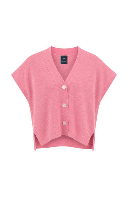 Short Sleeve Cashmere Cardigan