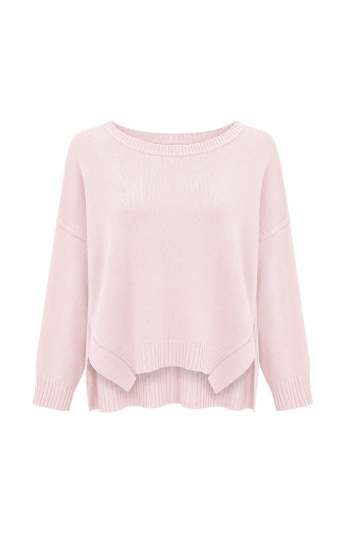 Layered Hem Crew Neck Jumper