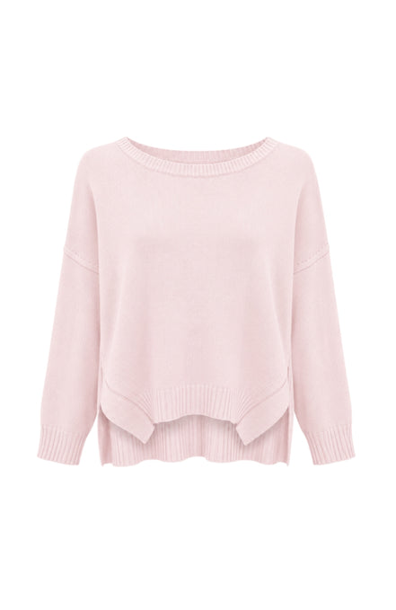 Layered Hem Crew Neck Jumper