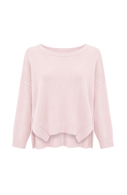 Layered Hem Crew Neck Jumper