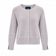 Classic Cashmere Crew Neck Cardigan