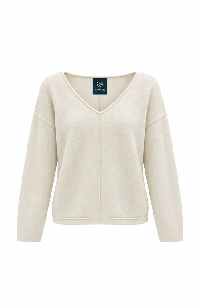 Relaxed Fit V-Neck Knit Jumper