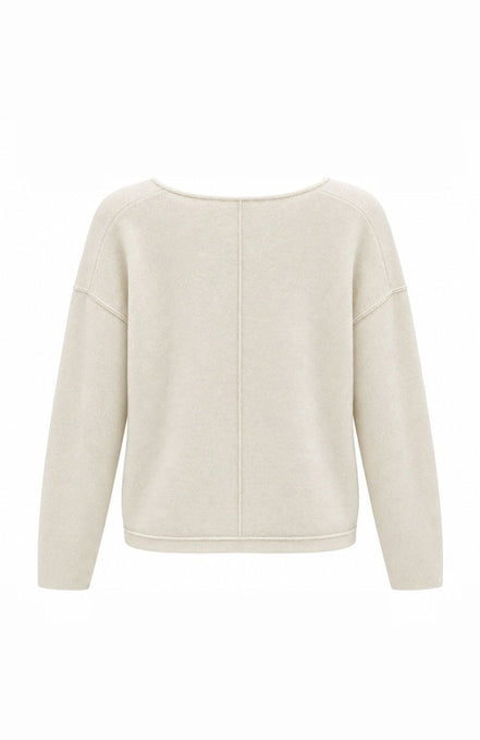 Relaxed Fit V-Neck Knit Jumper