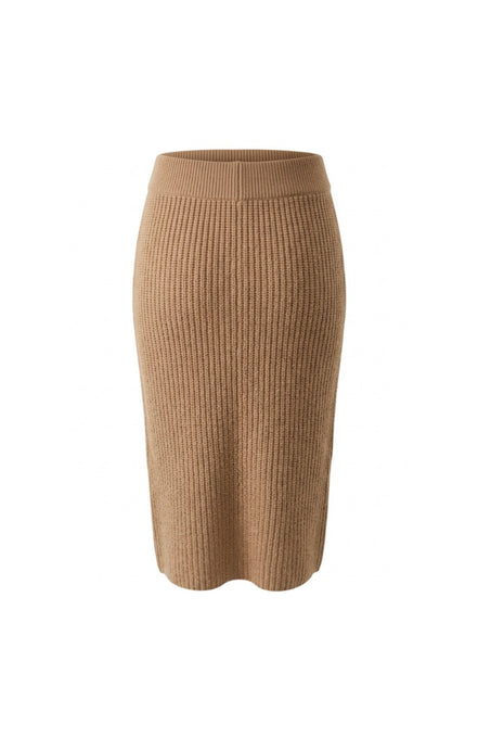 Ribbed Knit Midi Skirt